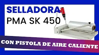 📦 Selladora profesional de bolsas de plástico, retractiladora empaquetadora PMA SK 45