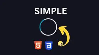 Create a simple Website Loading Spinner using HTML and CSS