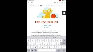 Editing Font - Google Docs - iPad