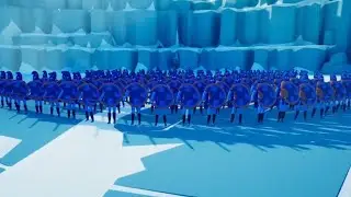 200 Spartans Attack the Viking Gates | Totally Accurate Battle Simulator TABS