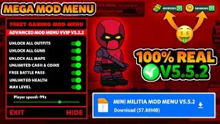 Mini Militia Mod Menu v5.5.2 | Unlimited Money | mini militia hack mod by Frezy Gaming