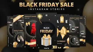 Instgram Stories Sale & Black Friday After Effects Templates