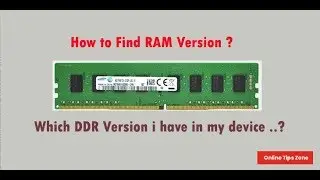 How to check RAM Type