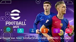 eFootball PES 2025 PPSSPP ORIGINAL PS5 DOWNLOAD | PES 2025 PSP FULL KITS 25 & TRANSFERS 4K GRAPHICS