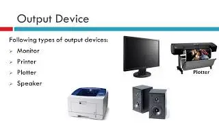 components of computer- output device ll computer components