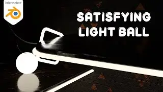 Satisfying Light Ball Animation Loop - Blender