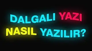 Dalgalı Yazı Nasıl Yapılır - İnstagram Yazı Efekti , Adobe Premiere Pro Yazı Efekti