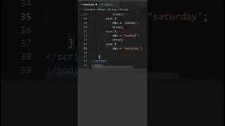 Switch in JavaScript, Html, and CSS (the weekday number to calculate the weekday name) 