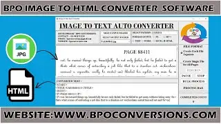 Image to HTML converter software |  Image to HTML conversion software