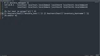 15  Loop in file template   Ansible module template   Generate hosts file