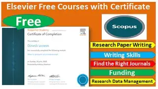 Elsevier (Scopus) Free Certification | Researcher Academy by Elsevier | Scopus |Online Certification