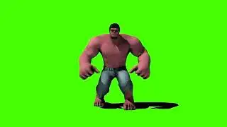 red hulk green screen with out no one