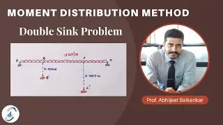 Moment Distribution Method | Double settlement or sink problem | Analysis of Indeterminate Beam