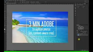 Straighten photos in Photoshop CC 2018 | 3 min Adobe