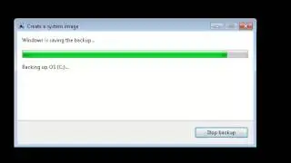 Windows 7 Backup and Restore   Create a Backup System Image