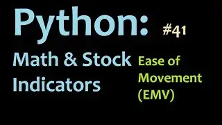 Python Finance and Math Tutorials: Programming the Ease of Movement in Python