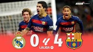 Real Madrid 0 x 4 Barcelona ● La Liga 15/16 Extended Goals & Highlights HD