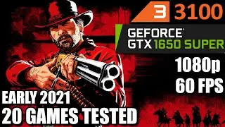 Ryzen 3 3100 paired with GTX 1650 SUPER - Early 2021 - 20 Games Tested at 1080p - Enough for 60 FPS?