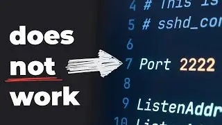 Why I don't change SSH from port 22