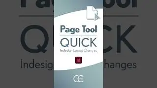 InDesign Tip - Page Tool #indesign #layout #tip #shorts