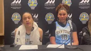 Chicago Sky Chennedy Carter ain't answer no  CAITLIN Clark question