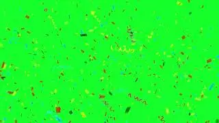 Green Screen Confetti Explosion