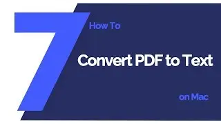 How to Convert PDF to Text on Mac | PDFelement 7