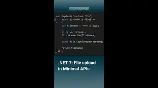 .NET 7: File uploads in Minimal APIs