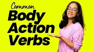 Common Body Action Verbs | Learn English With Ananya #vocabulary #esl #englishlesson