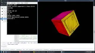 Linux GLFW OpenGL - Textured Color Cube