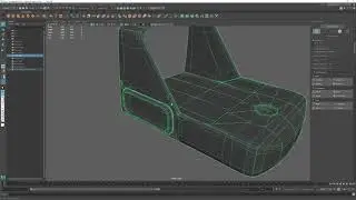 Creating a high poly mesh from a low poly mesh in Maya.