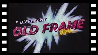 old film frame effect with green screen, no copyright content (black mart)