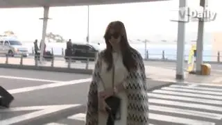 [151201] TVDaily - Ha Ji Won at Incheon Airport on the way to HongKong