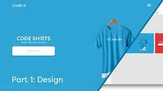 Web Design Speed art + Speed Code - Shirt Store Website (Part 1 of 2)