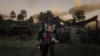 RDR2 online - Defensive noob uses free aim in a dead game