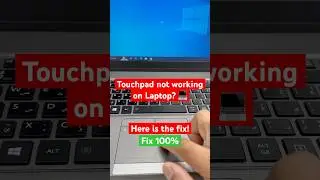 Touchpad not working on the laptop! #shorts #laptop #touchpad