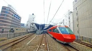 [4K60p超広角前面展望] 小田急特急ロマンスカー LSE 下り 新宿～箱根湯本 Odakyu Romancecar