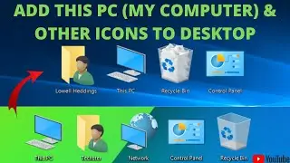 How to add This PC (My Computer) icon to desktop on Windows 10/11/8/7/8.1