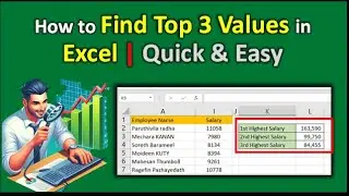 Excel Pro Tips: Discover How to Find the Top 3 Values with LARGE Function! 📊🔍