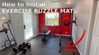 How to Install puzzle mat flooring for your GYM (sponsored by DOVOH)