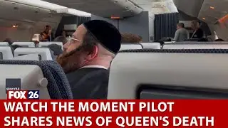 Death of Queen Elizabeth II announced on flight heading to London