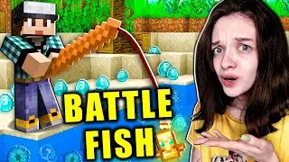 ЧЕЛЛЕНДЖ РЫБАЛКА ЭДИСОНА И КАТИ 😎❤️😂 BATTLE FISH В МАЙНКРАФТ