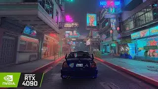 Cyberpunk 2077: The Ultimate Visual Experience Mitsubishi Lancer Evo BRUTAL SOUND DLSS 3.5 Gameplay