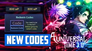 *NEW* ALL WORKING UPDATE 3.0 CODES FOR A UNIVERSAL TIME! ROBLOX A UNIVERSAL TIME CODES