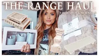 THE RANGE HOMEWARE HAUL 🛍️ + ALDI FOOD SHOP 🛒  & DIY NAILS 💅