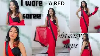 How I drapped my saree || Easy steps to wear saree || Nehayadavet || saree drape