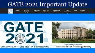 GATE 2021 Update | IIT Bombay | Important Dates | GATE 2021 Paper Pattern & More