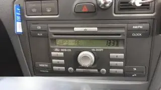 Определение серийного номера магнитолы 6000CD Ford.