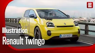 Renault Twingo Elektro | Illustration von Bernhard Reichel