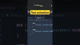 How to text animation using css| 